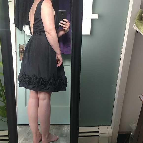 Sexy black taffeta dress size 4 - Picture 10 of 10